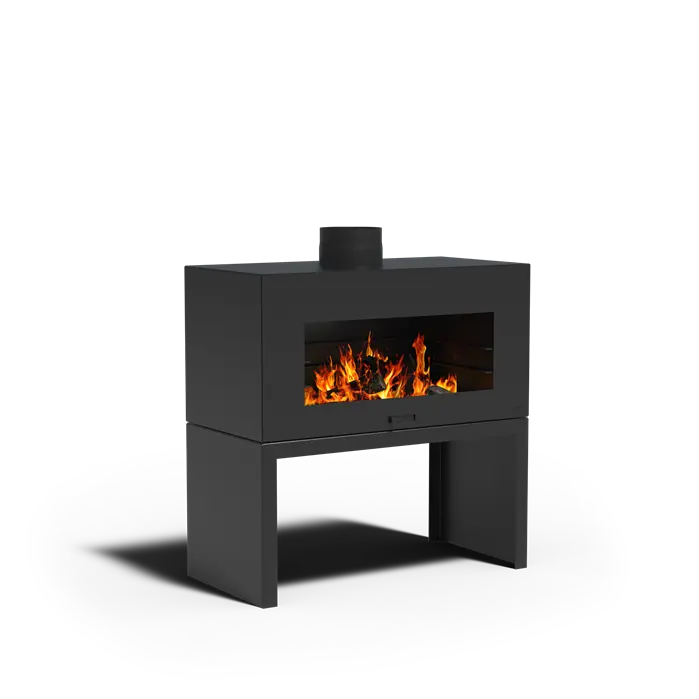 ENOK - Outdoor Fireplace, Coated Steel