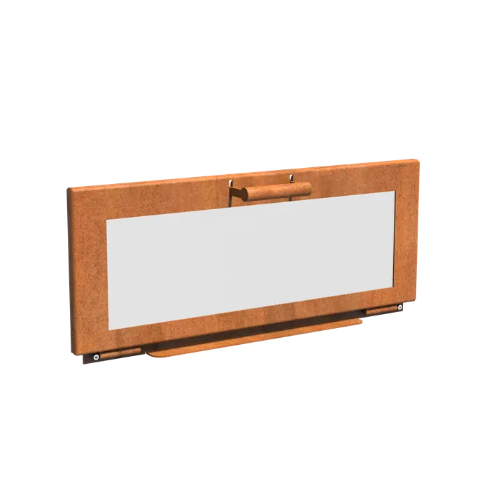 Outdoor Fireplace Door - Corten Steel