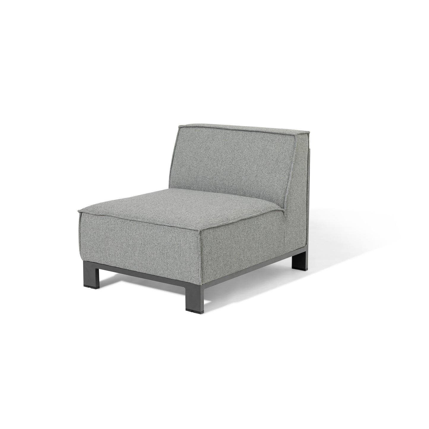Ibiza Large Corner Sofa Set With Square Coffee Table - Zinc Grey