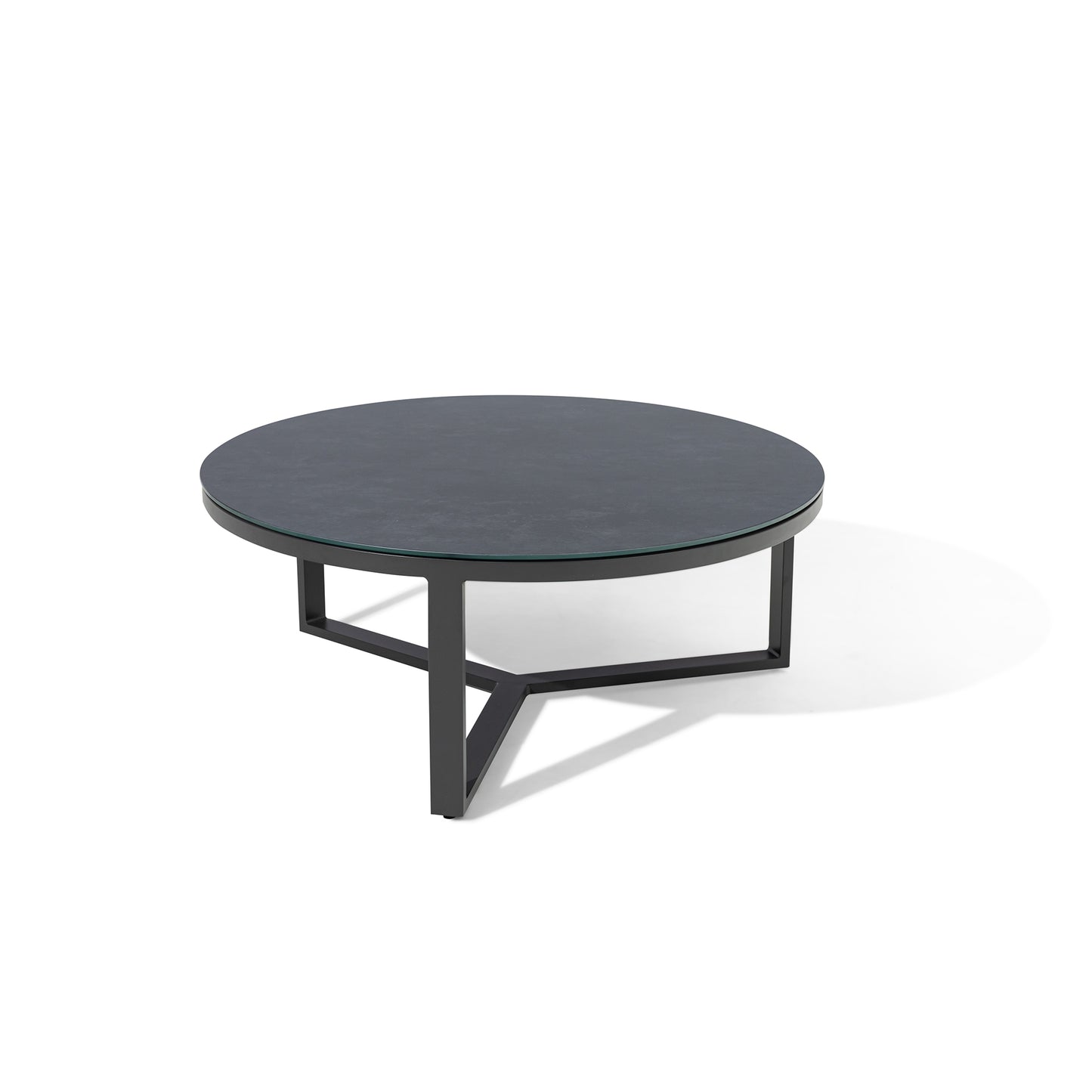 Ibiza U Shape Sofa Set With Round Coffee Table - Zinc Grey