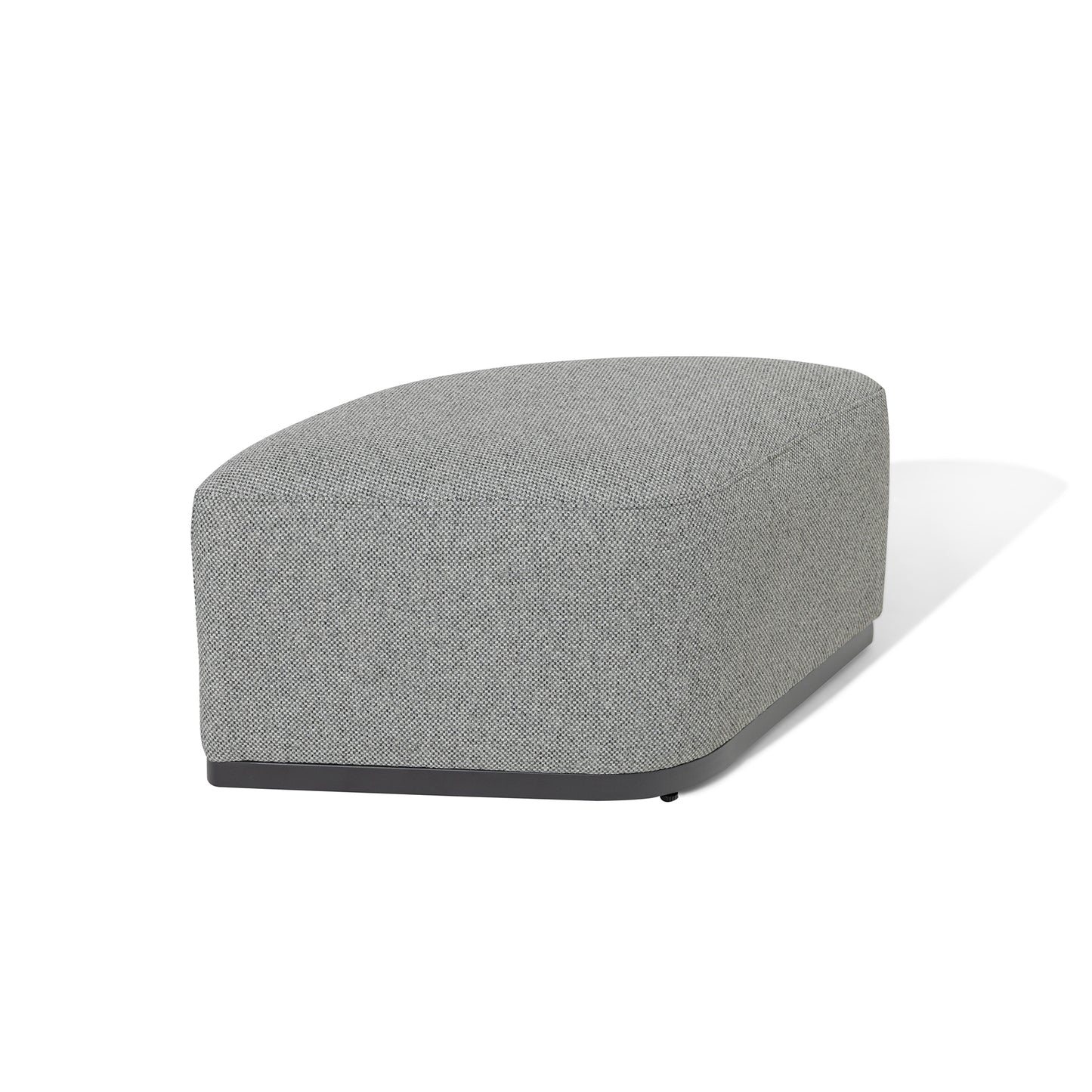 Ibiza Round Coffee Table With x3 Footstools - Zinc Grey