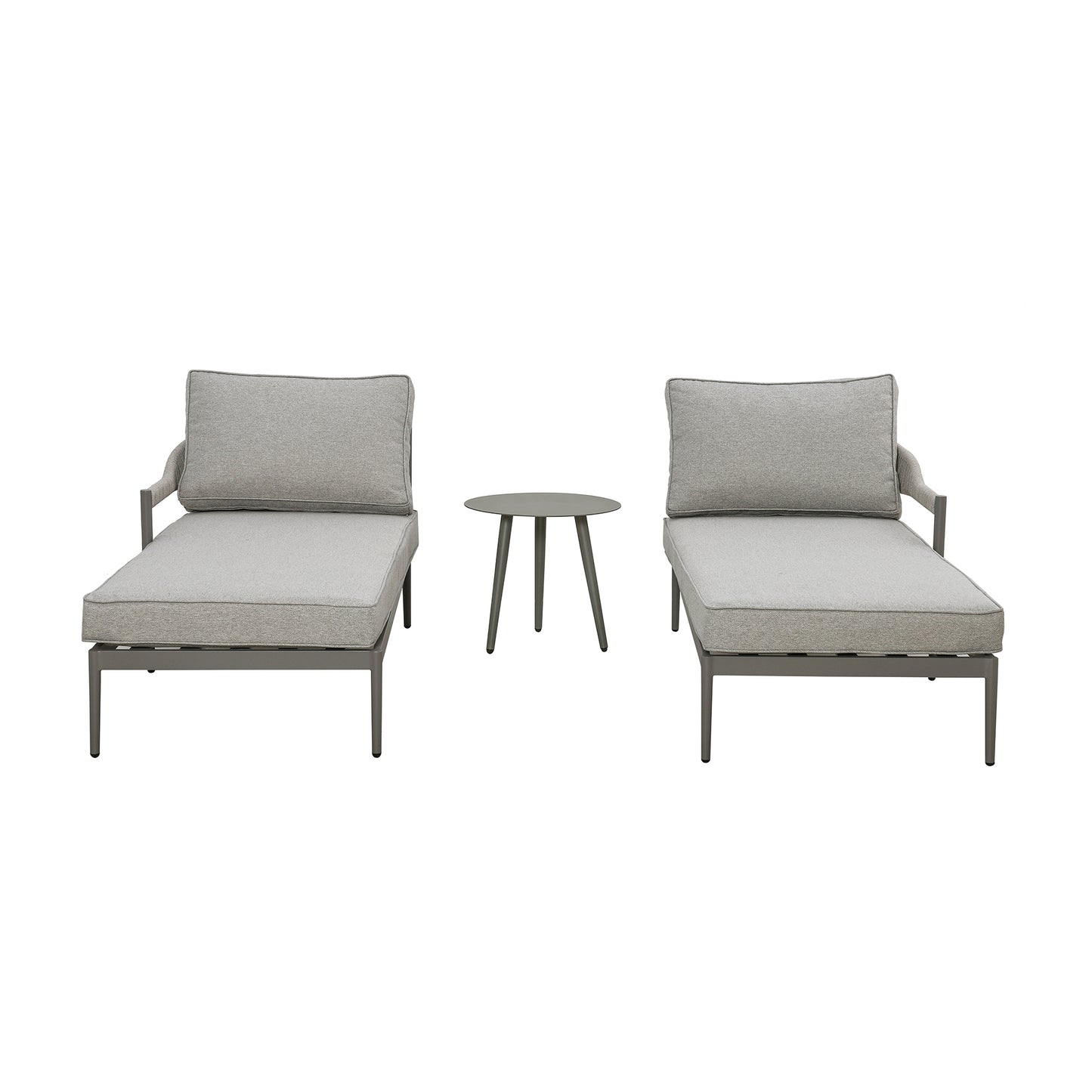 Florence Double Sunlounger Set - Cool Linen
