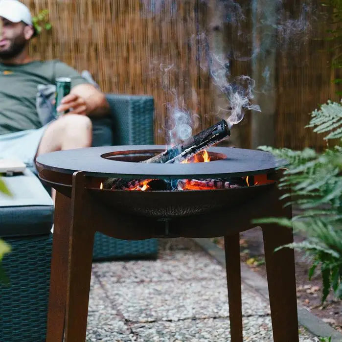 COSA - Fire Bowl BBQ/Plancha, Corten Steel