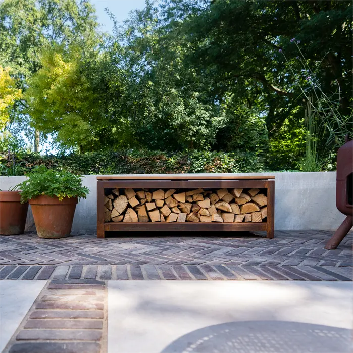 LOGG seat - Wood storage