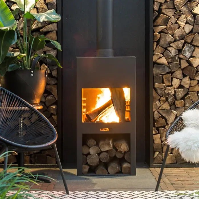 STIG - Outdoor Fireplace, Coated Steel