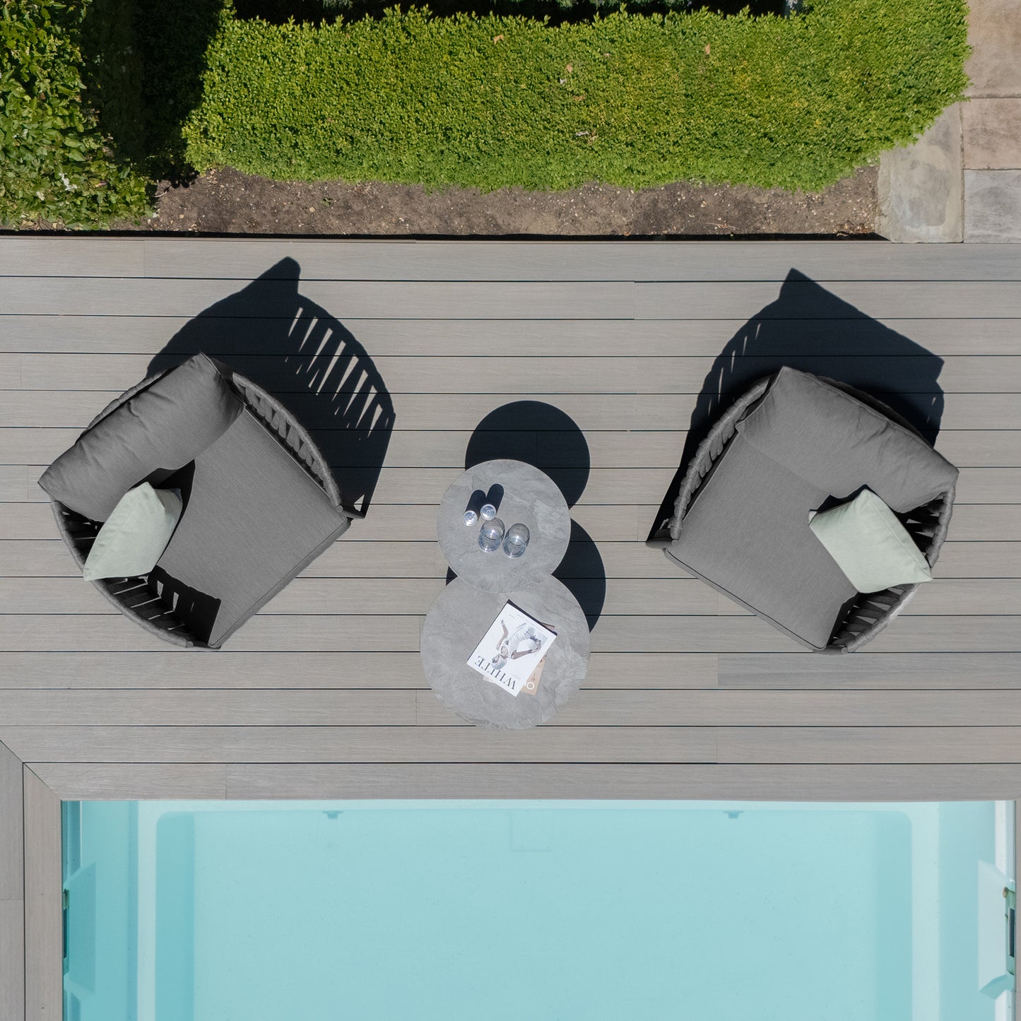 Milan Lounge Set - Charcoal