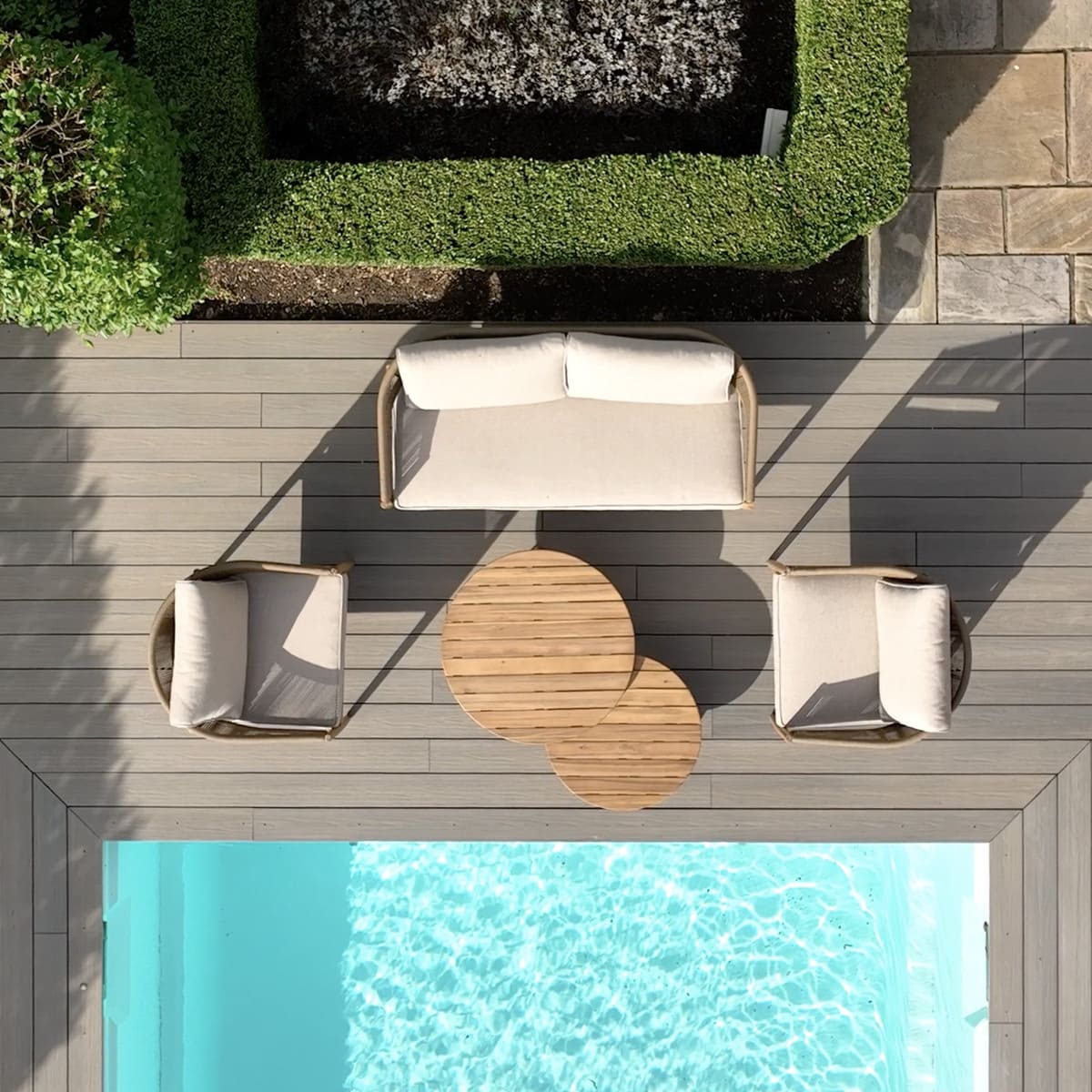 Porto 2 Seat Sofa Set - Sandstone