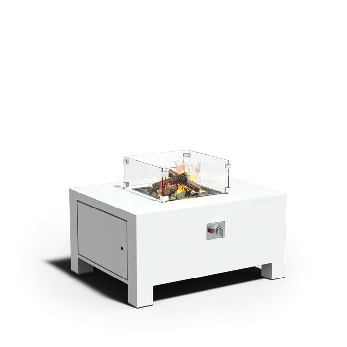 BRANN - Gas Fire Table, Aluminium