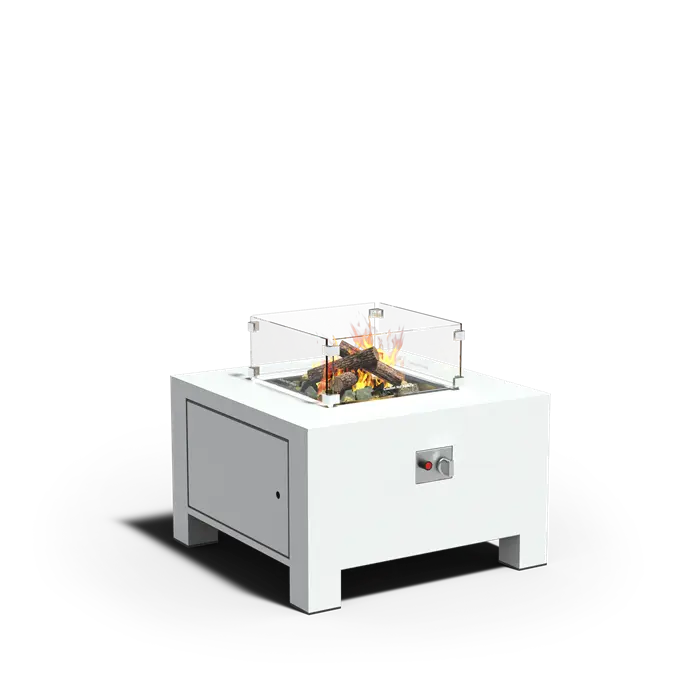BRANN - Gas Fire Table, Aluminium