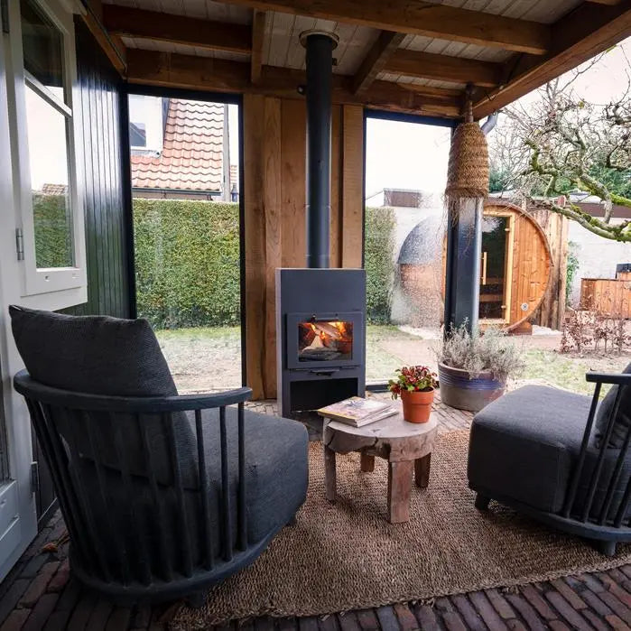 STIG - Outdoor Fireplace, Coated Steel