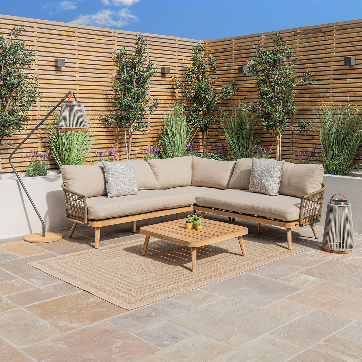 Bali Corner Sofa Set - Sandstone