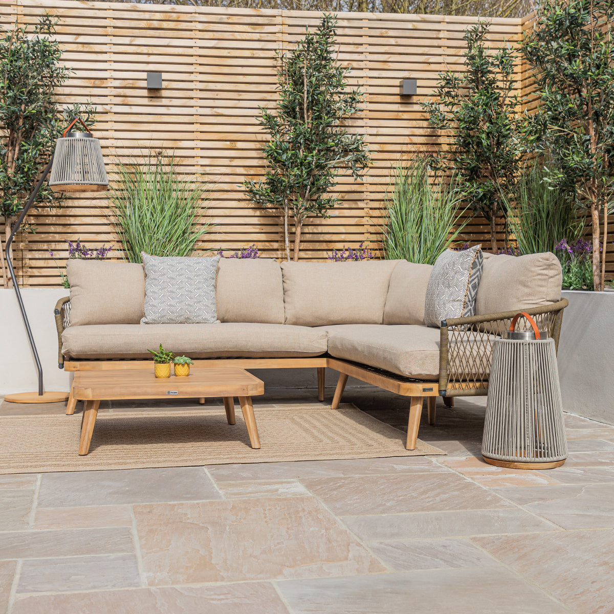 Bali Corner Sofa Set - Sandstone