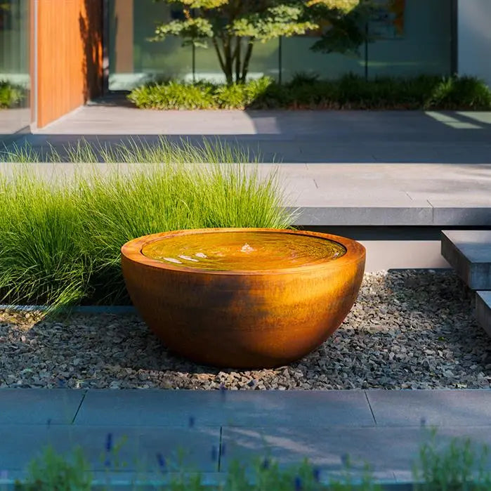 BAYOU Water Table, Corten Steel