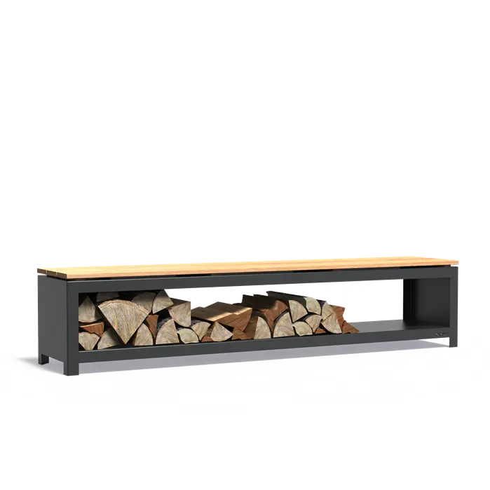 LOGG seat - Wood storage