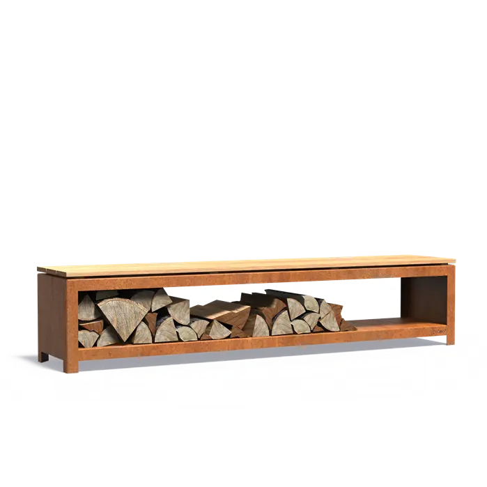 LOGG seat - Wood storage