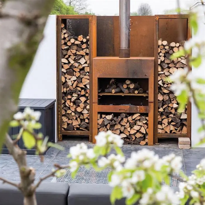 ENOK - Outdoor Fireplace, Corten Steel