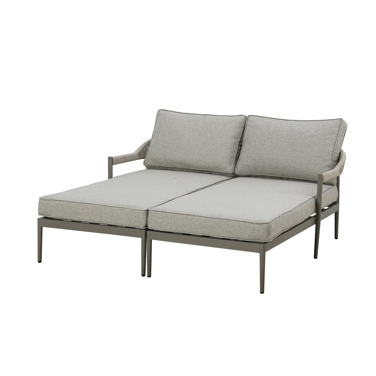 Florence Double Sunlounger Set - Cool Linen