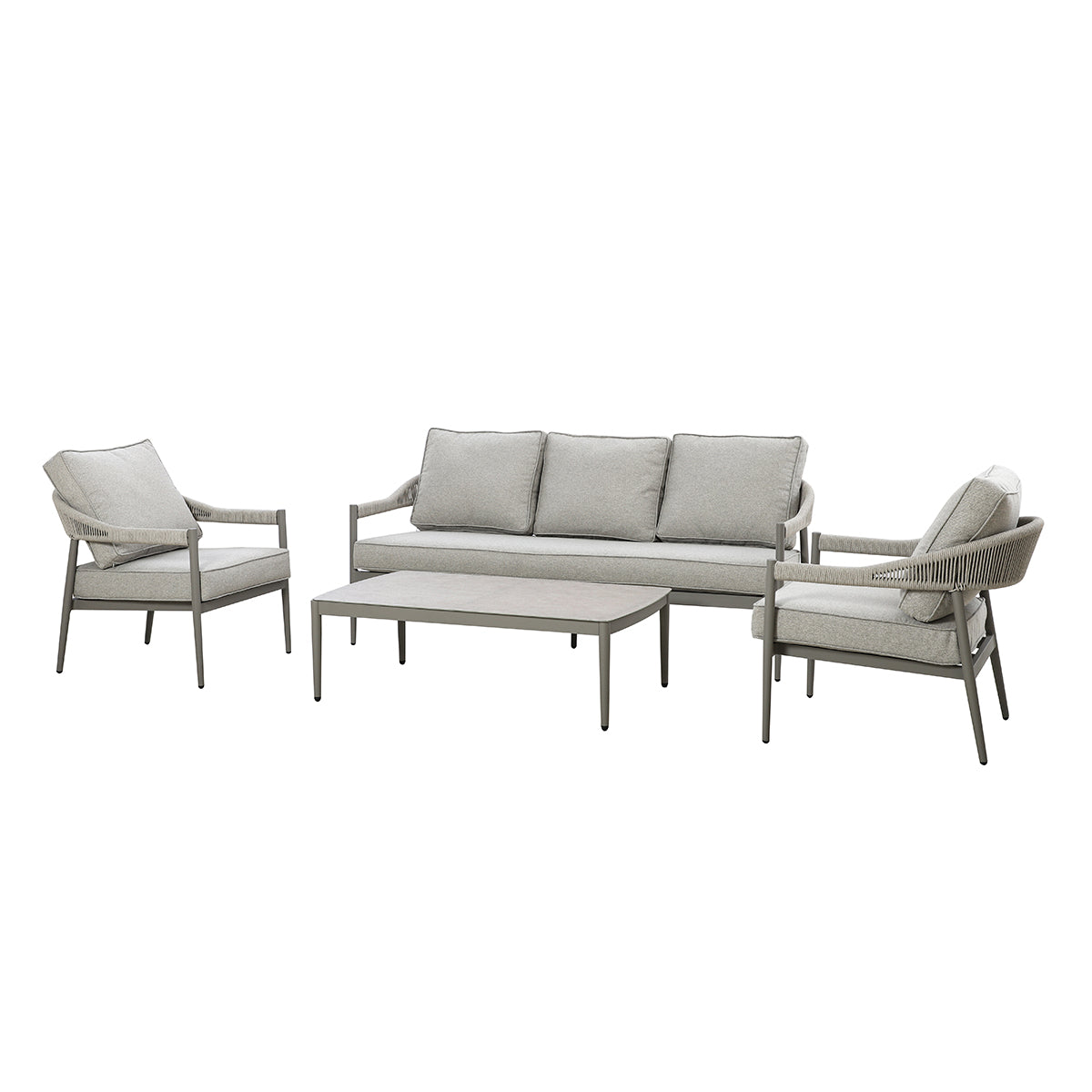 Florence 3 Seat Sofa Set - Cool Linen