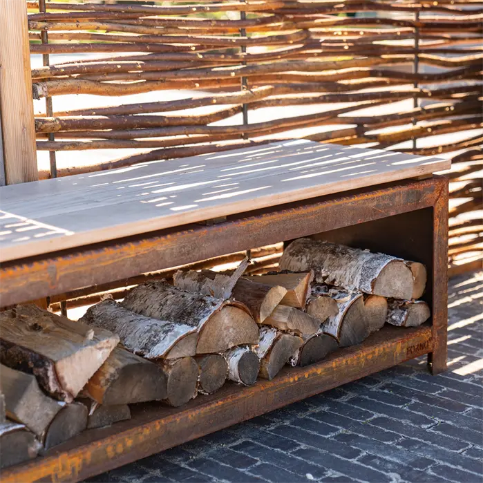 LOGG seat - Wood storage