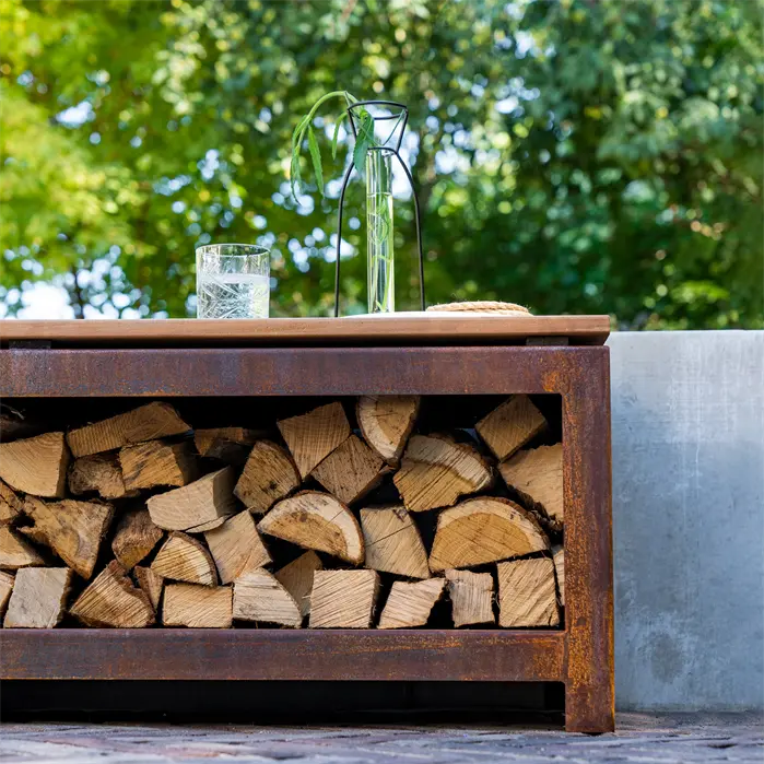 LOGG seat - Wood storage