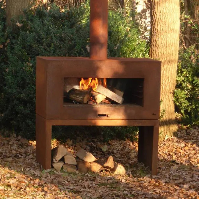 ENOK - Outdoor Fireplace, Corten Steel