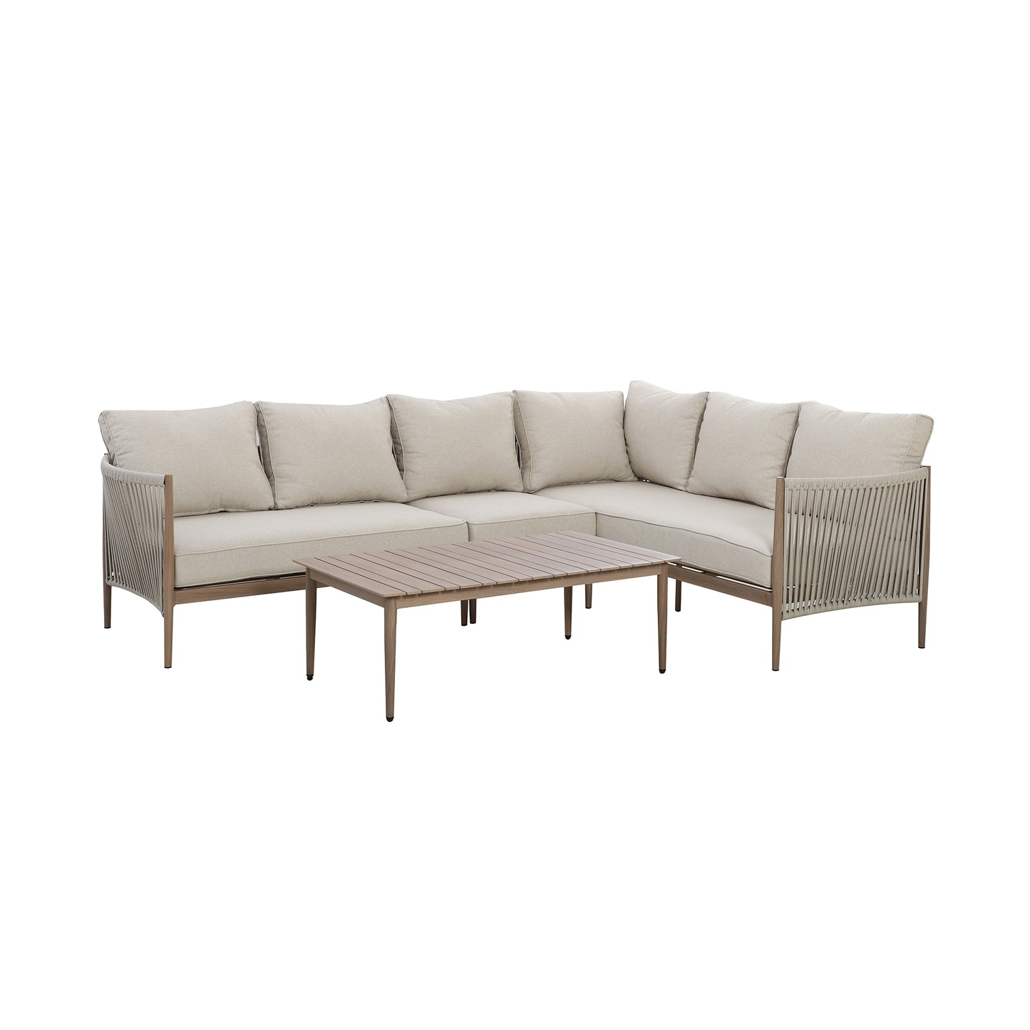 Havana Large Corner Sofa Set - Natural Linen