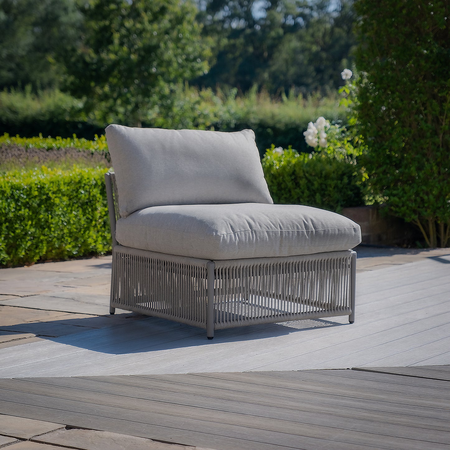 Maldives U Shape Sofa Set - Cool Linen