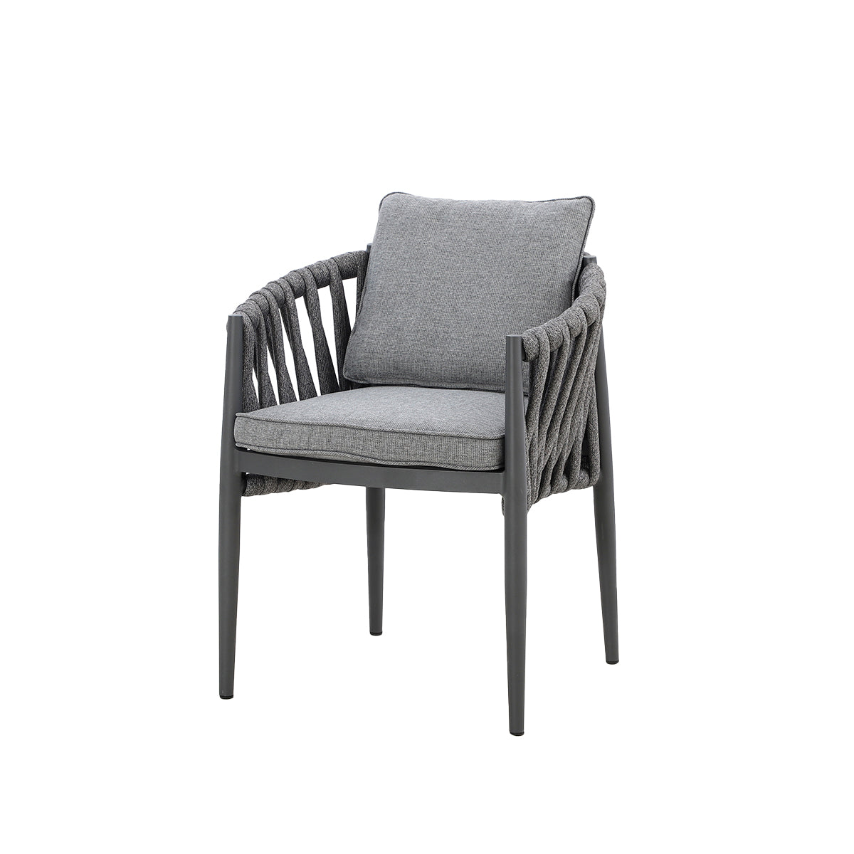 Milan Dining Chair (Pair) - Charcoal