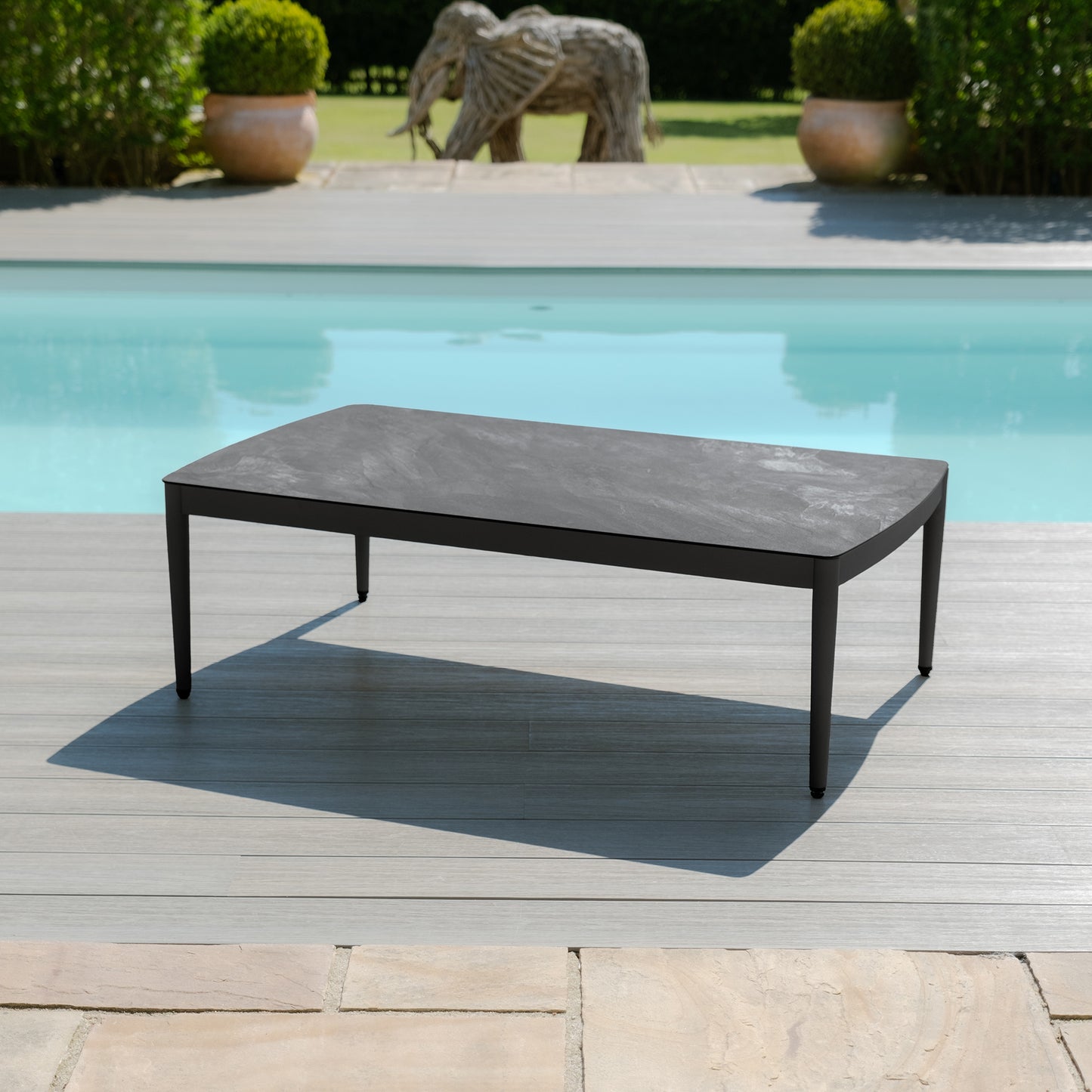 Milan 2 Seat Sofa Set - Charcoal