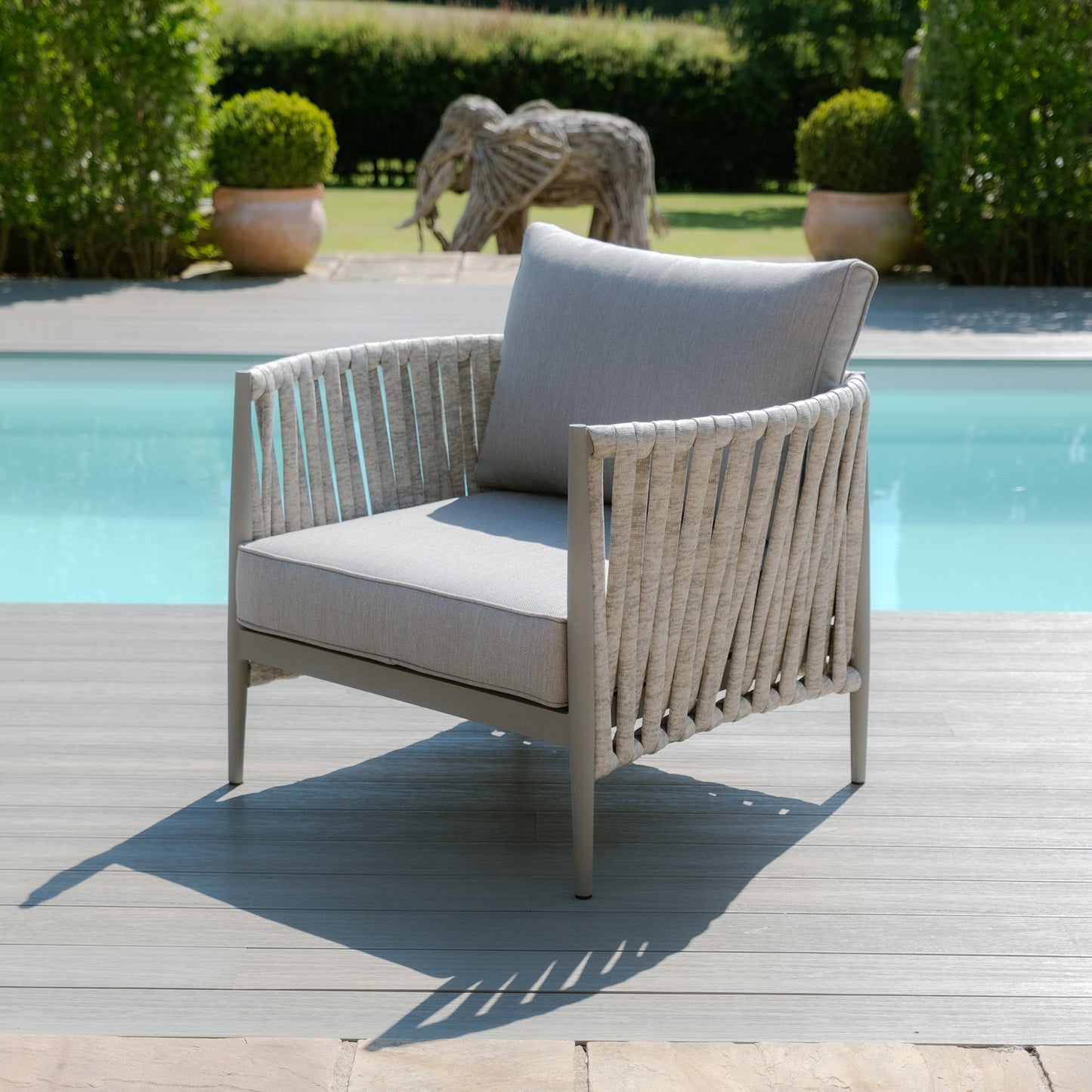 Milan 2 Seat Sofa Set - Cool Linen